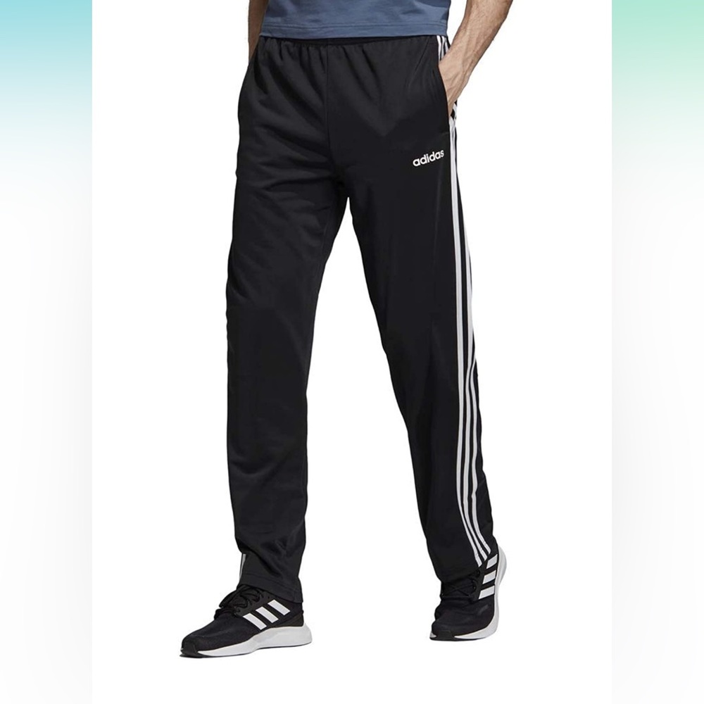 adidas Men's Essentials 3-Stripes Regular Tricot Pants-size:S‎